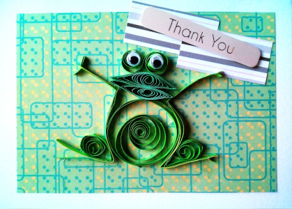 Frog Thank You Card