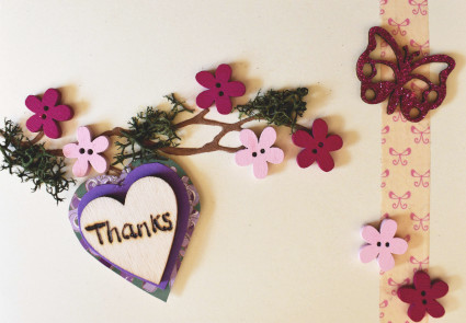 Flowers Thank You Card