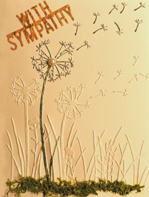 Dandelion With Sympathy Card