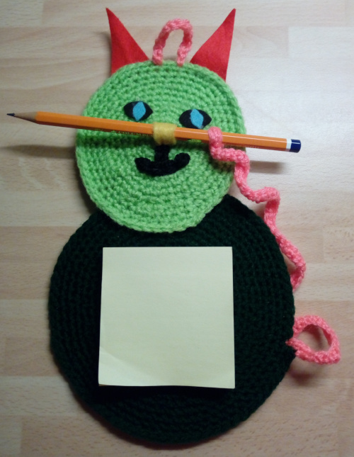 Crocheted Notepad Cat