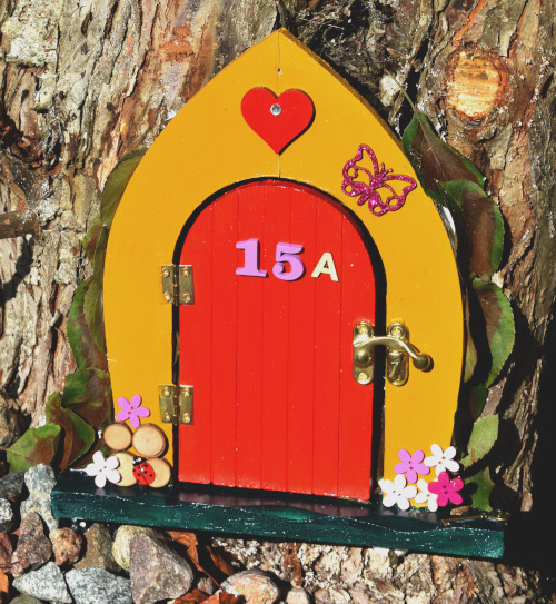 Decorated Wooden Fairy Door